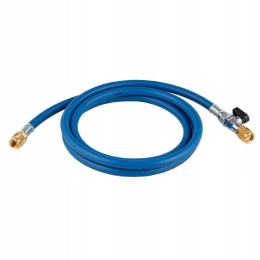 hadice plnící  s ventilem 1/4"-90cm modrá CA-CL-36B