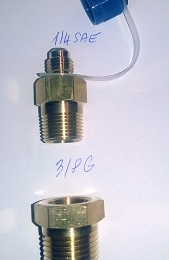 adapter šroubovací T2 (ZG1/2) Value (1/4 SAE,3/8G+redukce